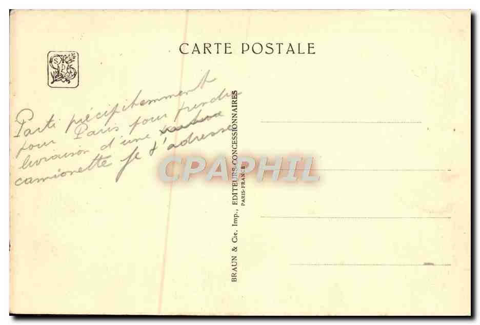 CPA Exposition Coloniale Internationale Paris 1931 Algerie Minaret — Verso