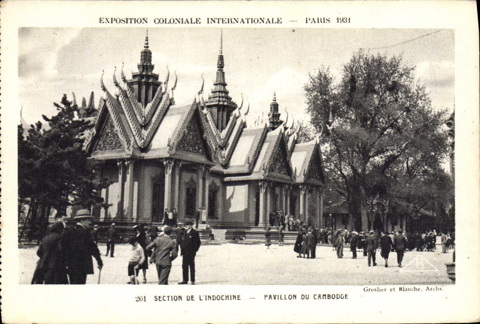 Pavillon du Cambodge — Exposition Coloniale Internationale Paris 1931 — Groslier et Blanche, Archs.