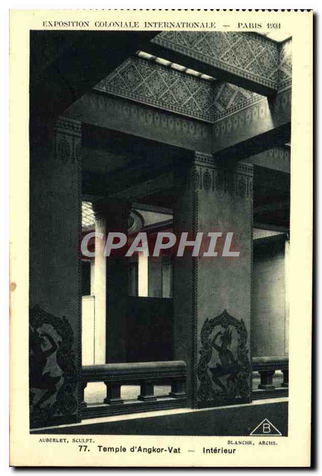 Temple d'Angkor-Vat — Intérieur — Exposition Coloniale Internationale — Paris 1931