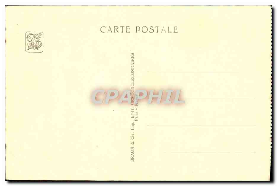 Antike Ansichtskarte Internationale Kolonialausstellung Paris 1931 Tempel von Angkor Wat Obergeschoss Galerien — Rückseite