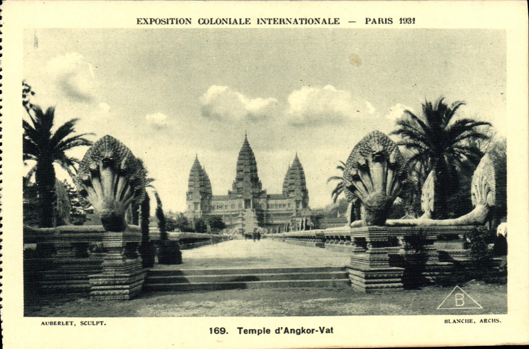Temple d'Angkor-Vat — Exposition Coloniale Internationale — Paris 1931 — Blanche, Archs.