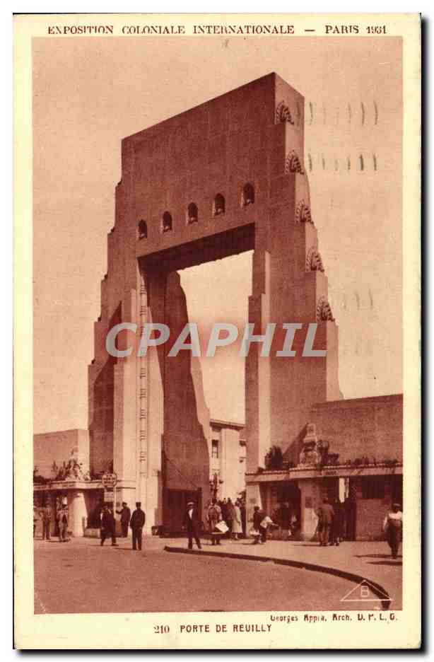 CPA Exposition Coloniale Internationale Paris 1931 Porte de Neuilly 