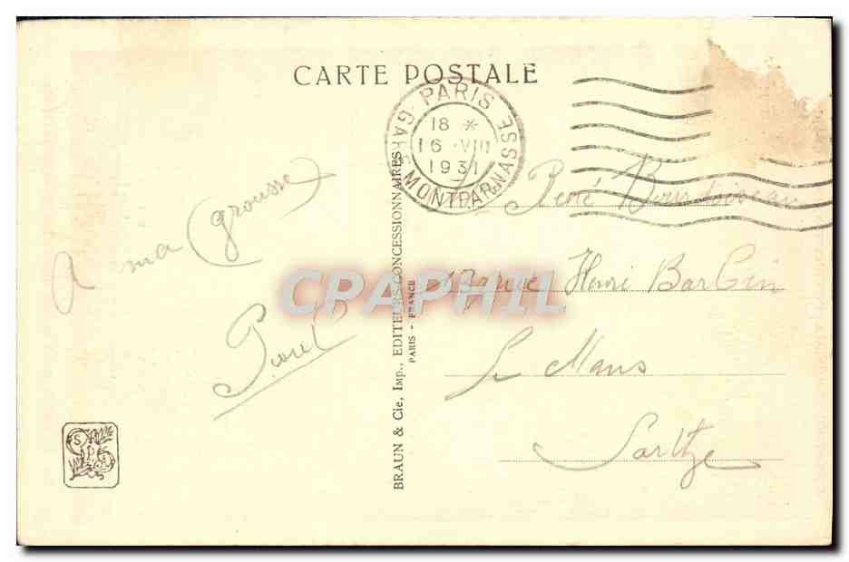 CPA Exposition Coloniale Internationale Paris 1931 Un aspect de la grande avenue des colonies francaises  — Rückseite