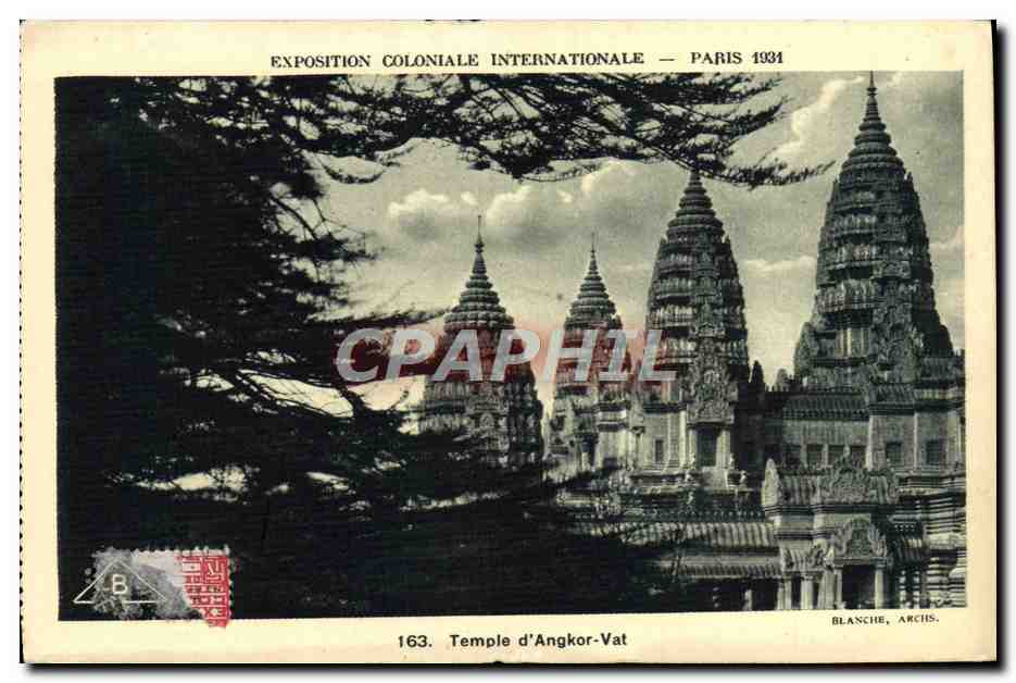 CPA Exposition Coloniale Internationale Paris 1931 Temple d'Angkor Vat