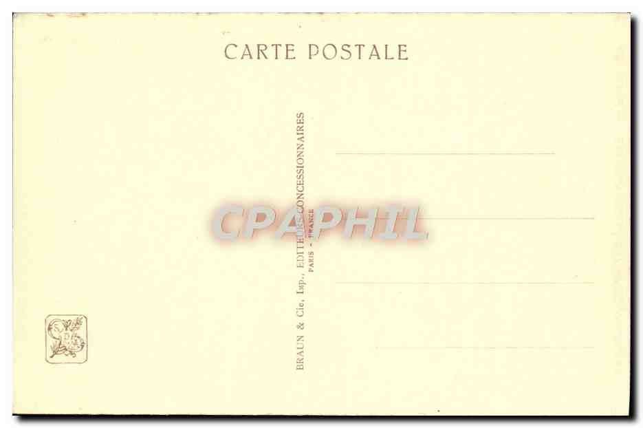Eingang zum indigenen Dorf — tunesische Abteilung — V. Valensi, Arch. D.P.L.O. — Rückseite
