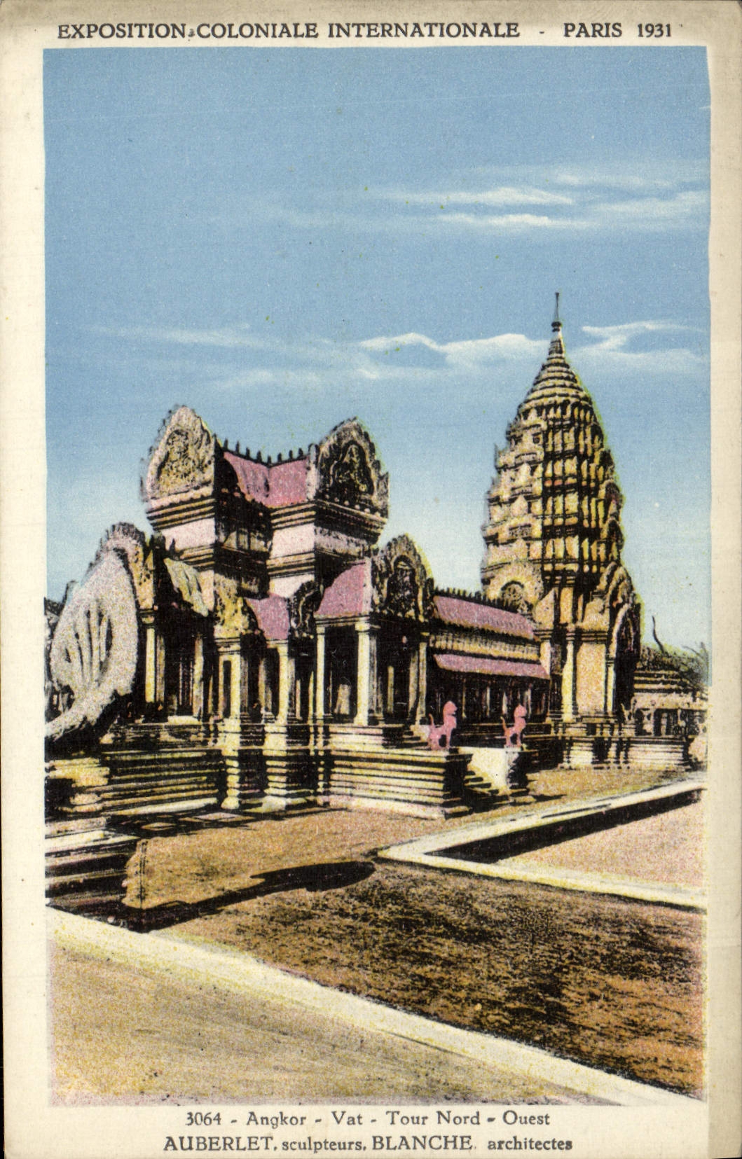 Angkor Wat - Nordwesttürme - Internationale Kolonialausstellung, Paris 1931 - Auberlet Bildhauer, Blanche Architekten