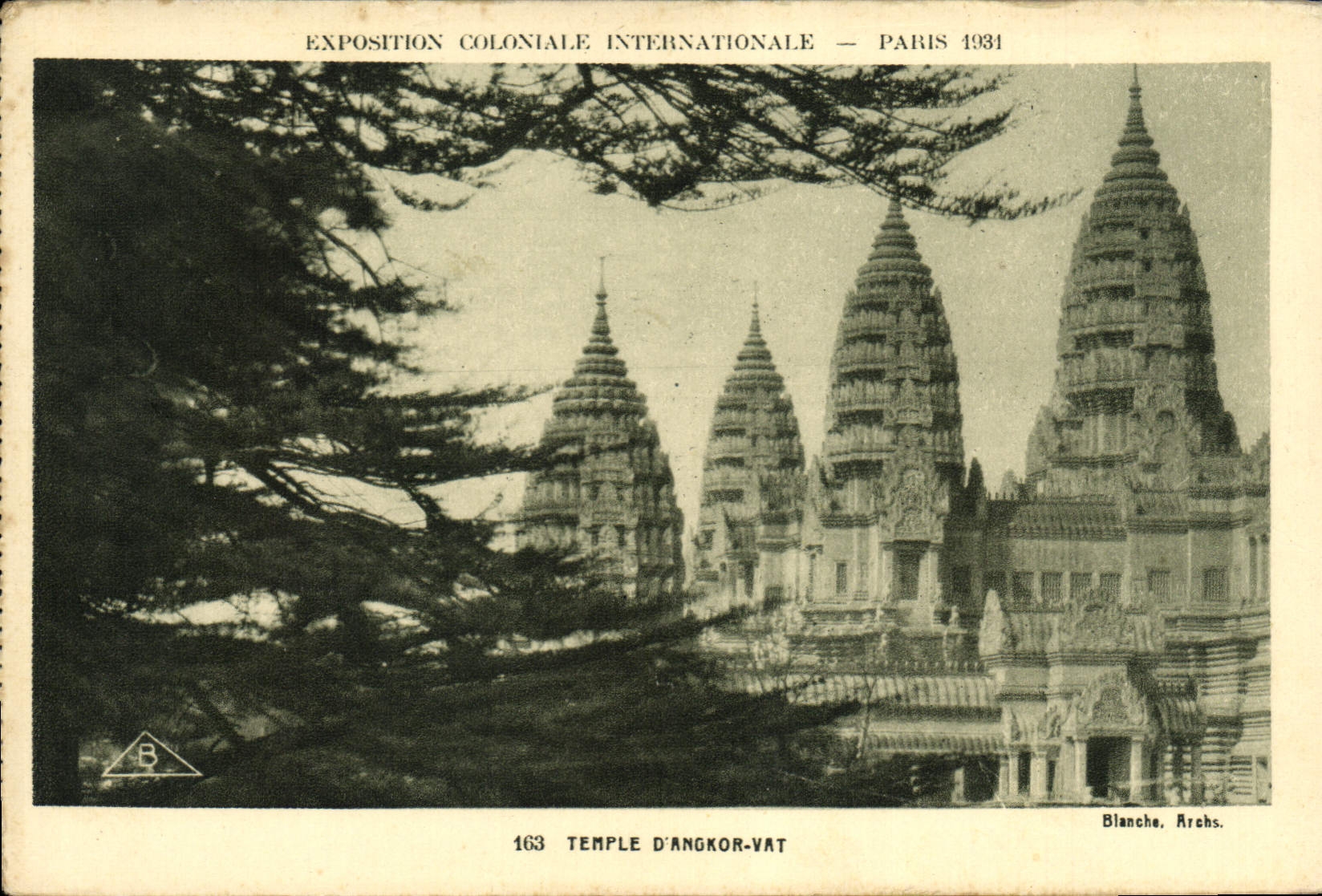 Tempel von Angkor-Vat — Internationale Kolonialausstellung — Paris 1931