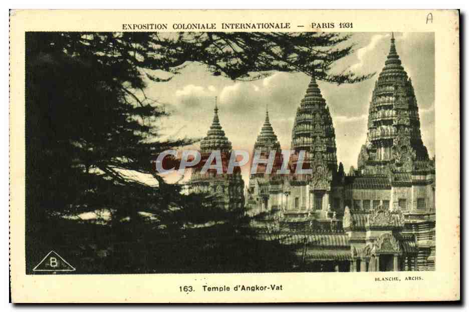 CPA Exposition Coloniale Internationale Paris 1931 Temple d'Angkor Vat 