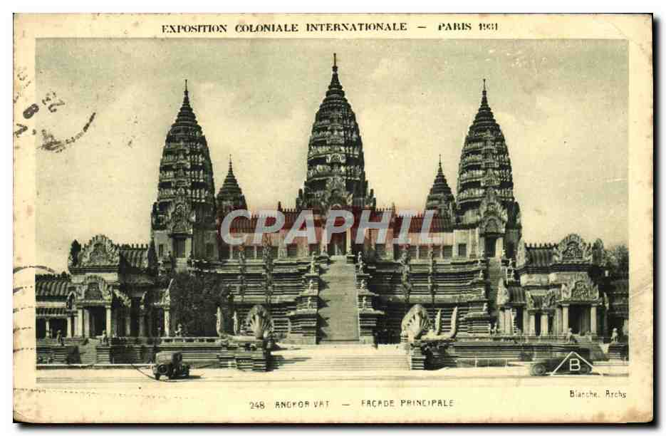 Angkor Wat — Façade principale — Exposition Coloniale Internationale — Paris 1931 — Blanche Archs