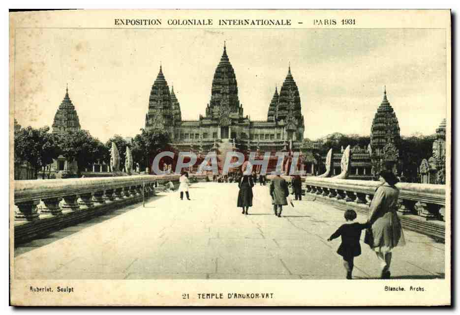 CPA Exposition Coloniale Internationale Paris 1931 Temple d'Angkor Vat