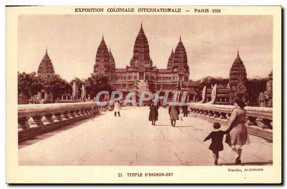 Temple d'Angkor-Vat — Exposition Coloniale Internationale — Paris 1931 — Bianche, Architectes
