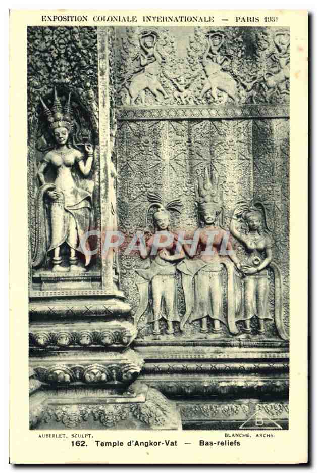 Temple d'Angkor-Vat — Bas-reliefs — Exposition Coloniale Internationale — Paris 1931