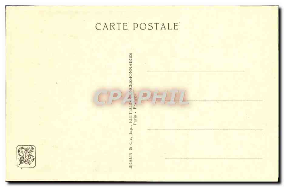 CPA Exposition Coloniale Internationale Paris 1931 Angkor Vat Etage superieur Cour — Rückseite