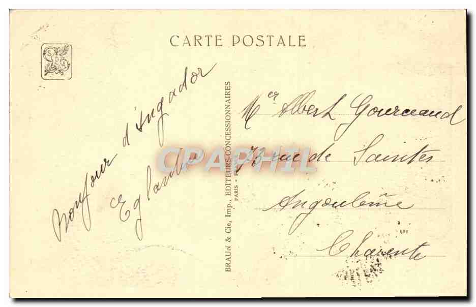 CPA Exposition Coloniale Internationale Paris 1931 Temple d'Angkor — Rückseite