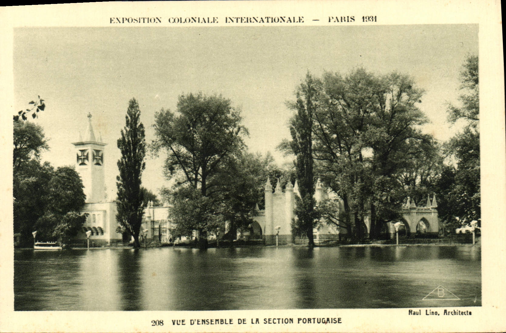 Exposition Coloniale Internationale — Paris 1931 — Vue d'ensemble de la section portugaise — Raul Lino, Architecte