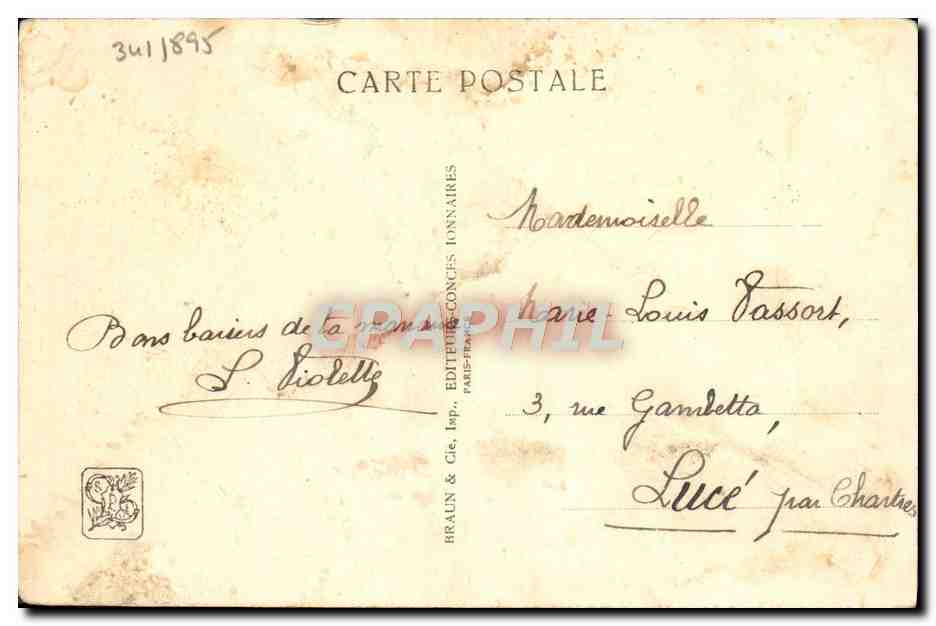 CPA Exposition Coloniale Internationale Paris 1931 Pavillon de la Palestine — Rückseite