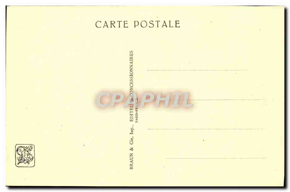 Dragon d'Annam — Exposition Coloniale Internationale — Paris 1931 — Braun & Cie, Paris — Achterkant