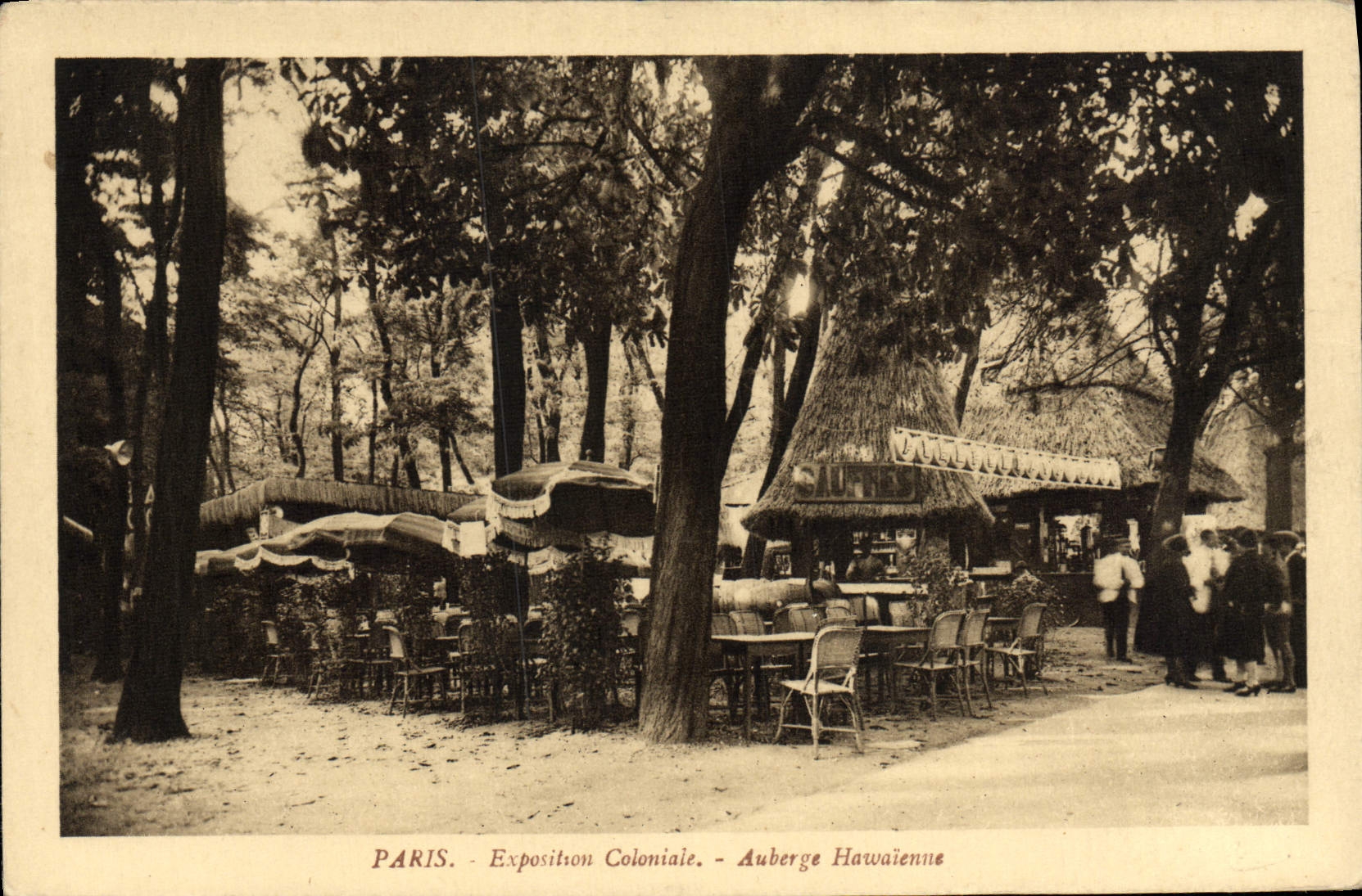 CPA Exposition Coloniale Internationale Paris 1931 Auberge Hawaienne Hawai Hawaii