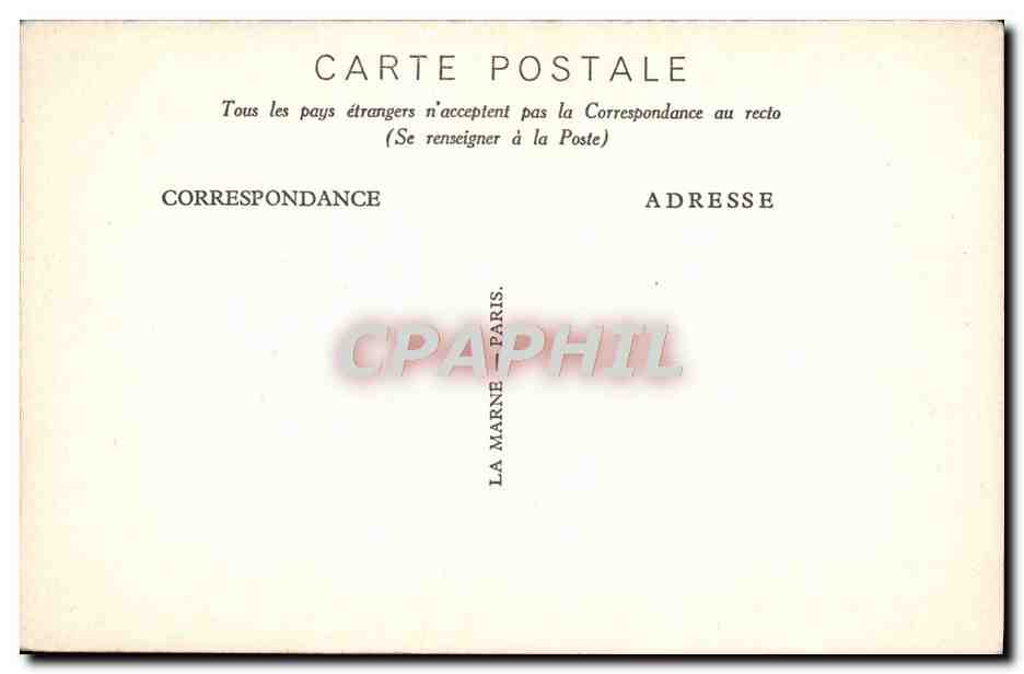 La Terrasse — Exposition Coloniale 1931 — P. Beillard Propriétaire — Verso