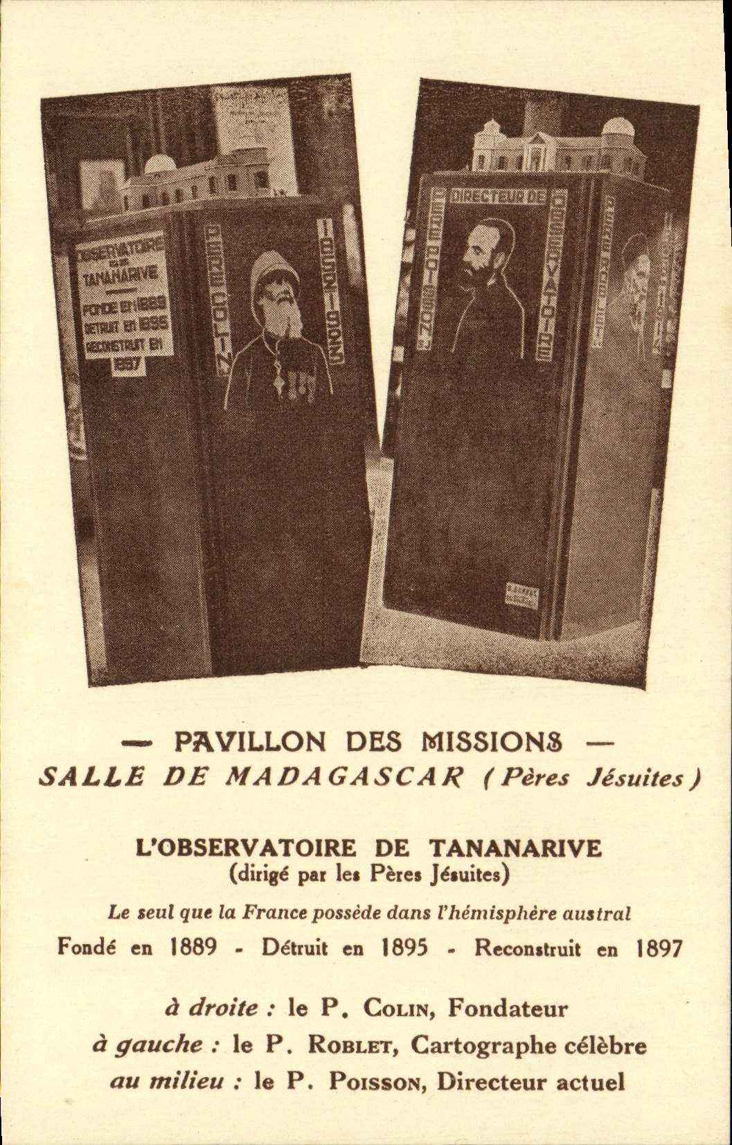CPA Exposition Coloniale Internationale Paris 1931 Pavillon des missions Madagascar Observatoire Tananarive