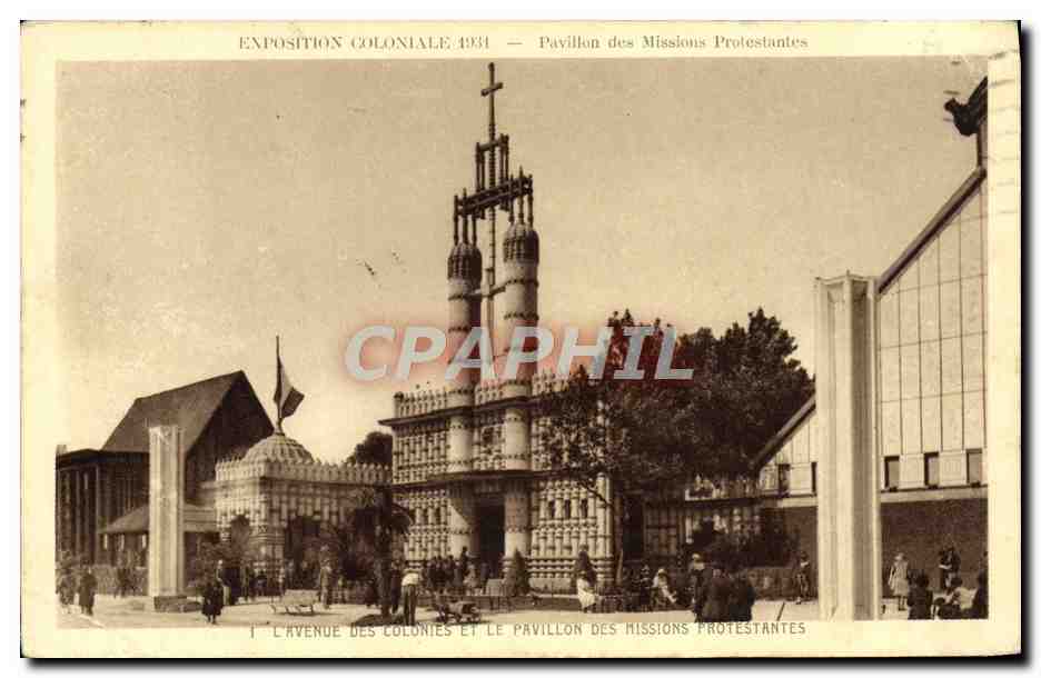 CPA Paris Exposition Coloniale Pavillon Des Missions Protestantes