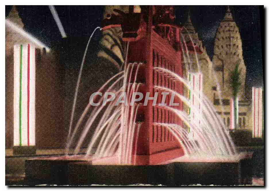 CPA Exposition Coloniale Internationale De Paris La Fontaine Des Totems