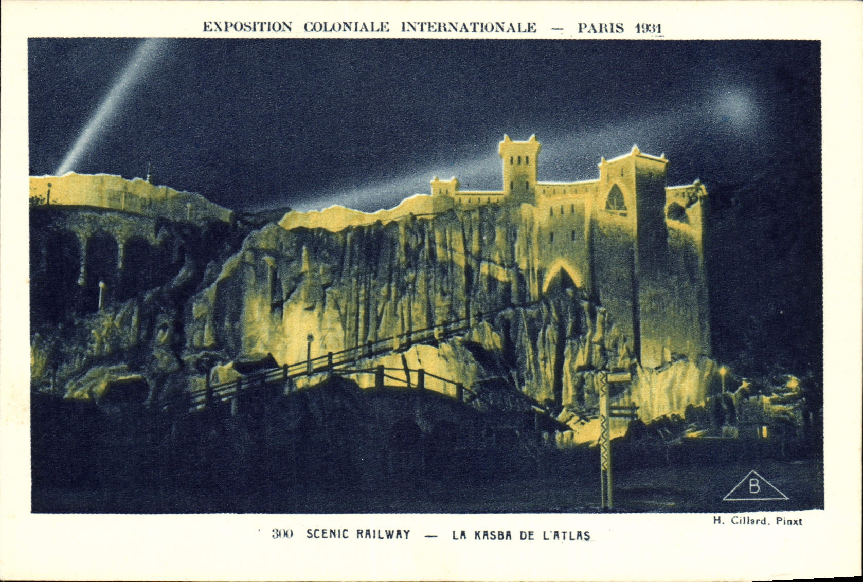 La Kasba de l'Atlas — Exposition Coloniale Internationale — Paris 1931 — H. Cilllard, Pinxt