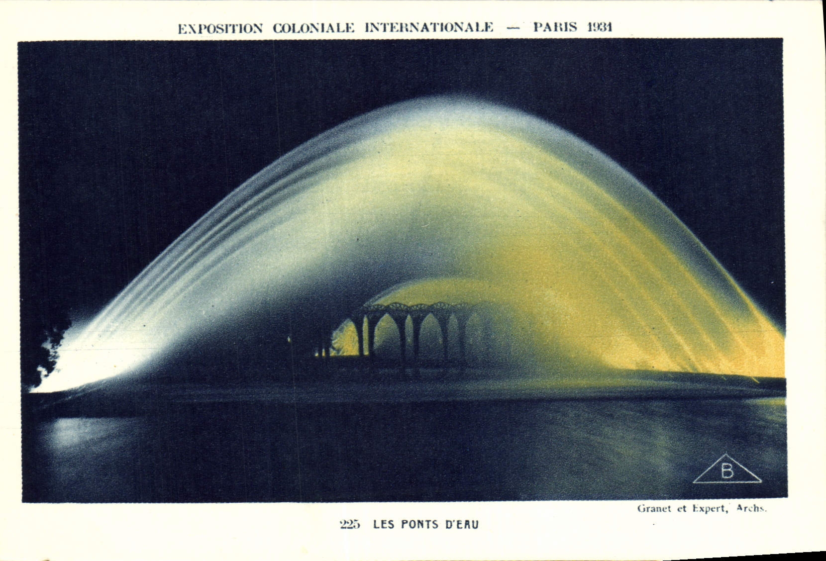 Die Wasserbrücken — Internationale Kolonialausstellung — Paris 1931