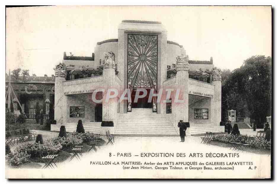 CPA Paris Exposition Des Arts Decoratifs Pavillon La Maitrise Galeries Lafayettes