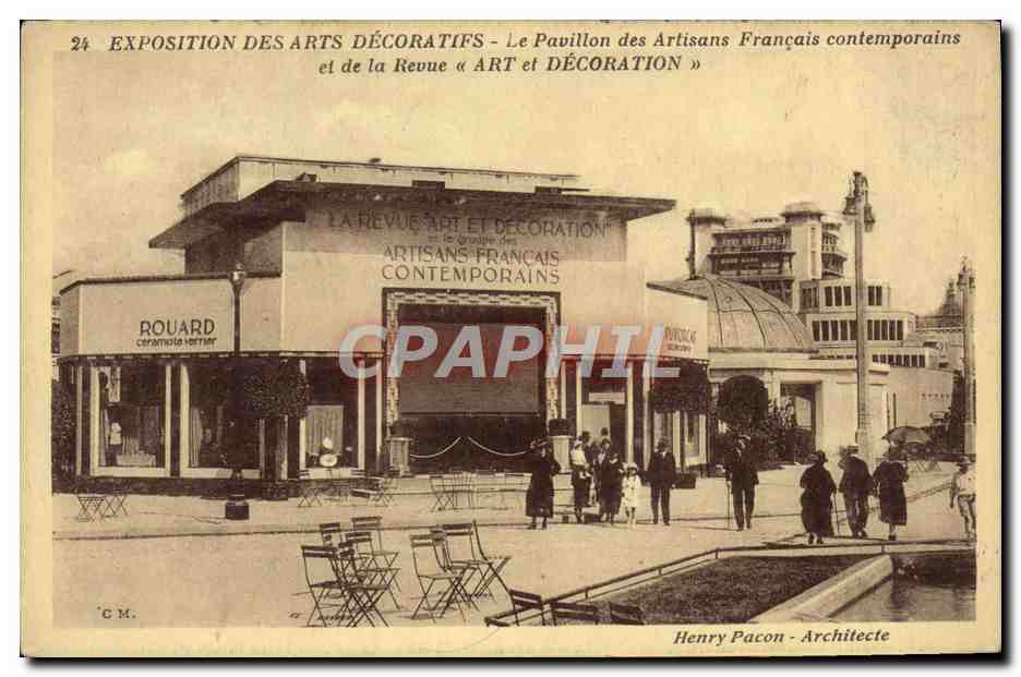 CPA Exposition Des Arts Decoratifs Le Pavillon des Artisans Francais Contemporains et de la Revue Art et Decoration 