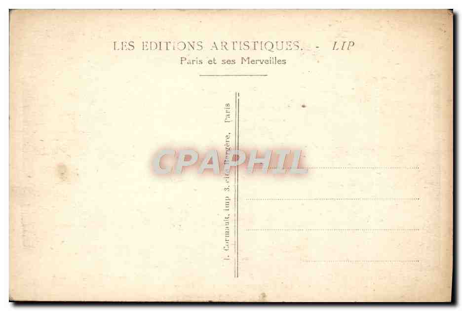 CPA Paris Exposition Internationale Des Arts Decoratifs 1925 Le theatre  — Rückseite