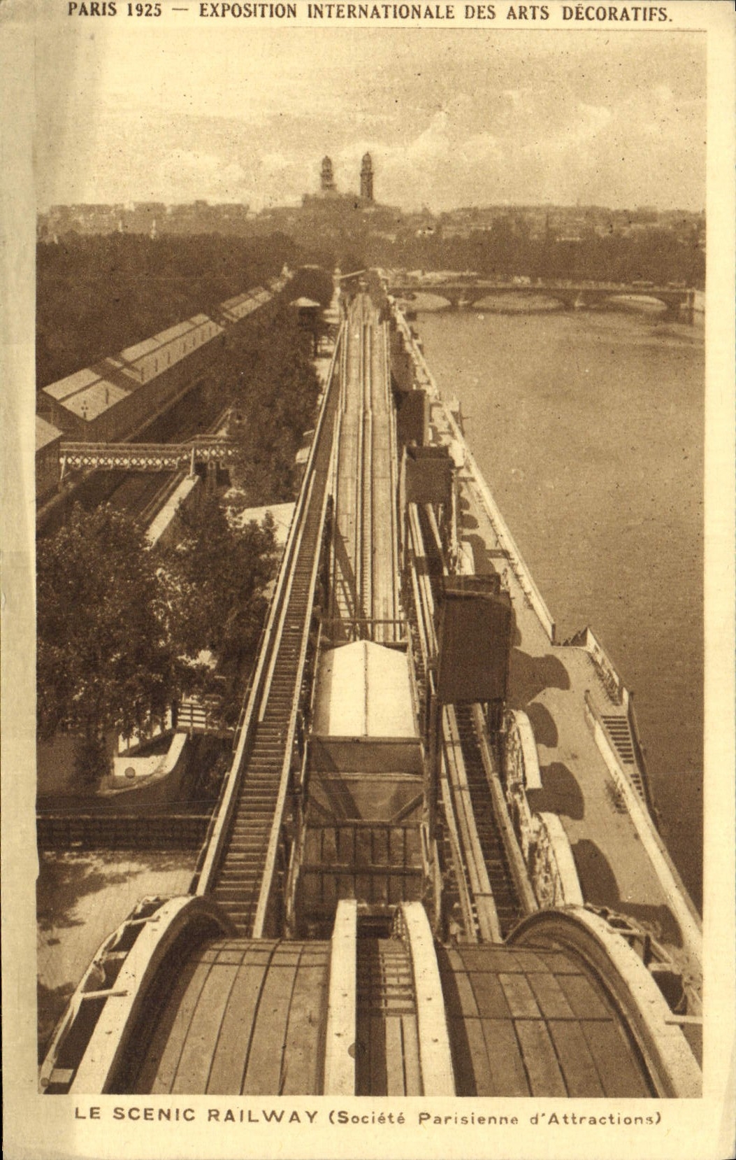 Paris 1925 — Exposition Internationale des Arts Décoratifs — Le Scenic Railway (Société Parisienne d'Attractions)