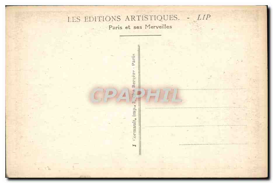 CPA Paris Exposition Internationale Des Arts Decoratifs 1925 Le Restaurant Corcelet et Les Jardins  — Rückseite