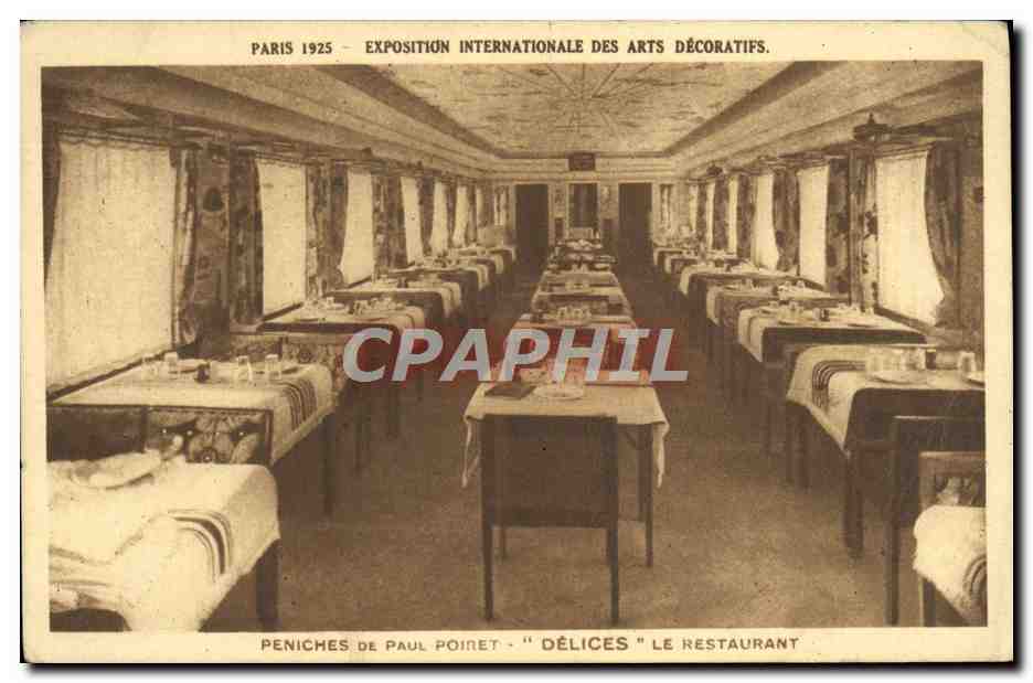 CPA Paris Exposition Internationale Des Arts Decoratifs Le Restaurant Corcelet et Les Jardins