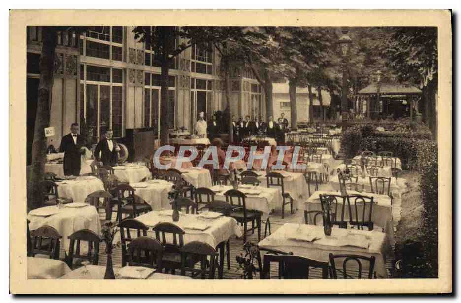 CPA Paris Exposition Internationale Des Arts Decoratifs Pavillon De Franche Comte Le restaurant avant l'heure dejeuner