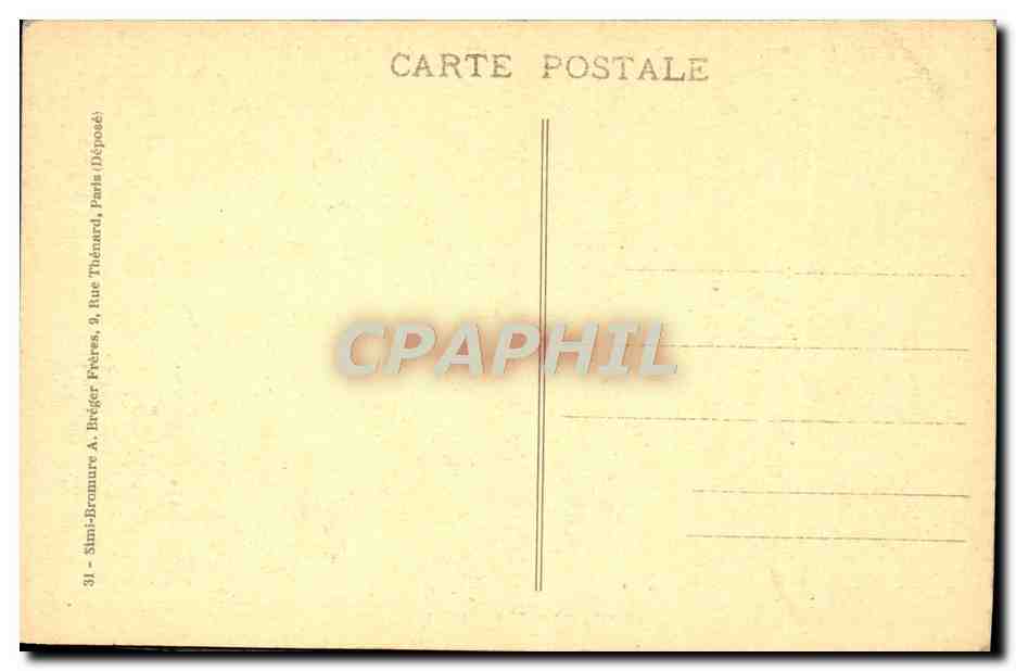 CPA Paris Exposition Internationale Des Arts Decoratifs Le Restaurant Britannique — Verso