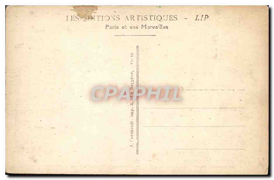 CPA Paris Exposition Internationale Des Arts Decoratifs Le Pavillon des Magasins Aux Galeries Lafayette — Rückseite