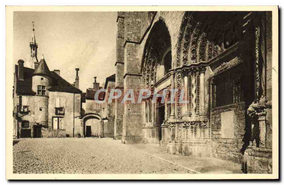Avallon (Yonne) — Place St-Lazare und Haus aus dem 15. Jahrhundert — Les Éditions d'Art Yvon, Paris