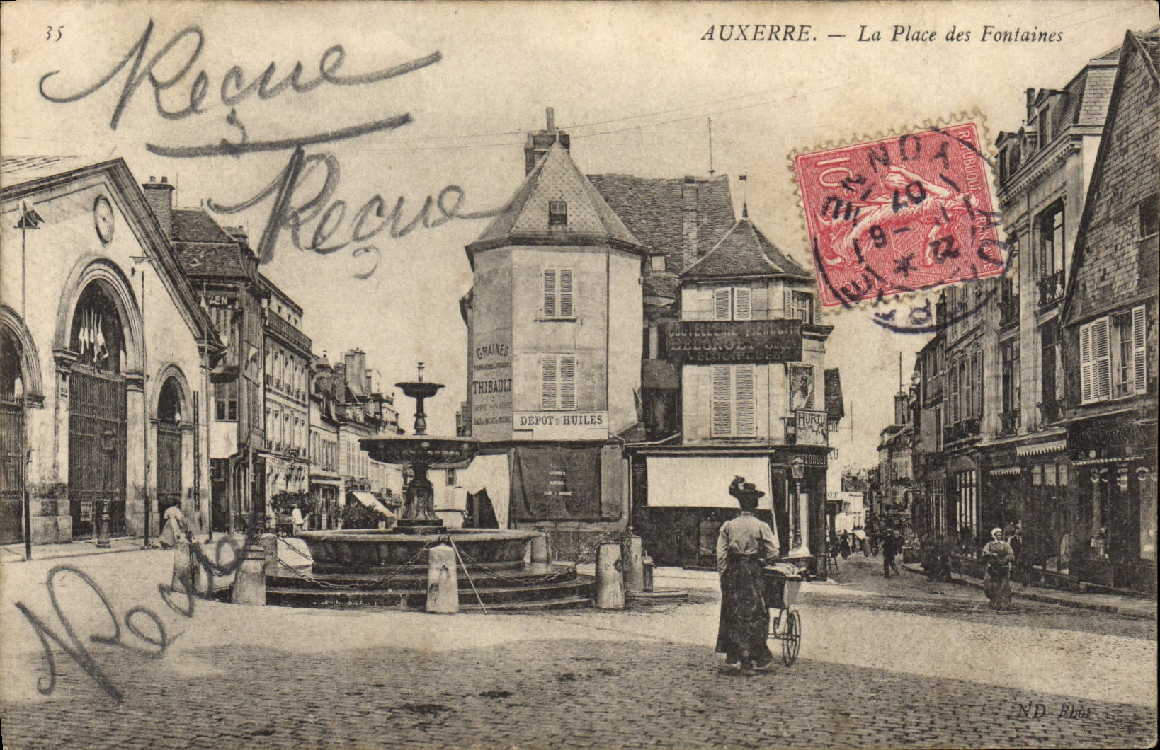 Auxerre — Place des Fontaines — N.D. Blot, Verlag