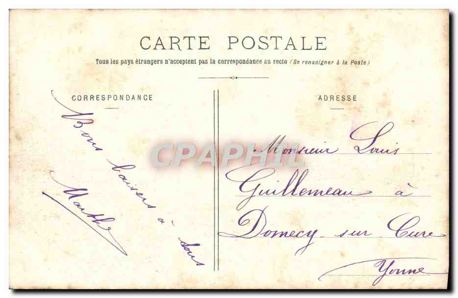 CPA Joigny Vue Prise De L'Ancienne Route d'Auxerre — Back