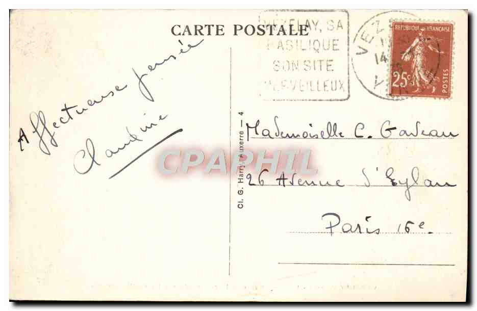 Vézelay (Yonne) - La Porte Neuve et la promenade des Fossés XIVe siècle — Reverso