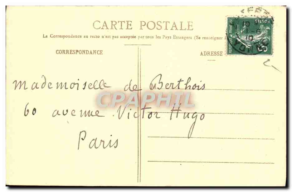 Auxerre - La Cathédrale (côté Nord) — Paul Boivin, éditeur, n°17 — Verso