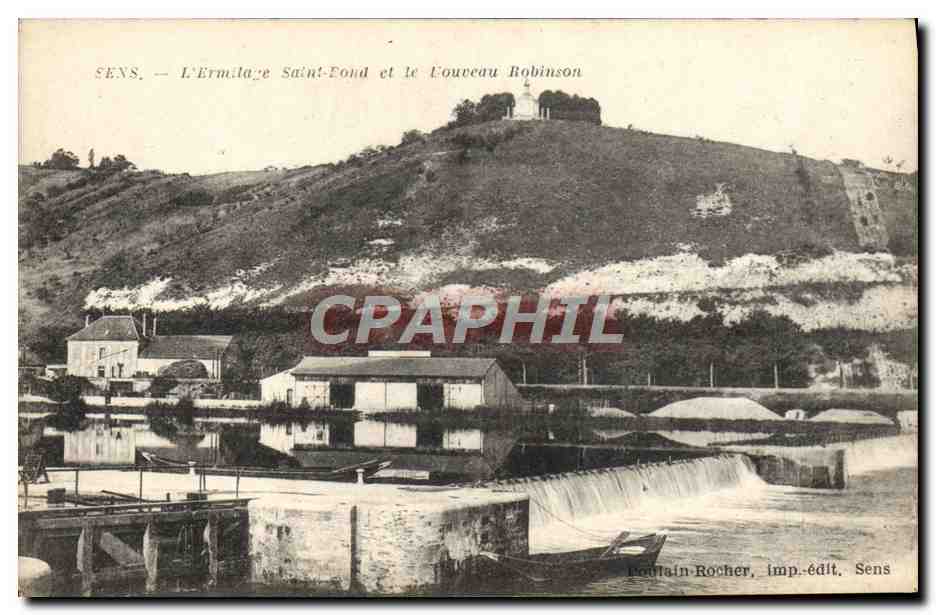 CPA Sens L'ermitage Saint Bond et le Nouveau Robinson 