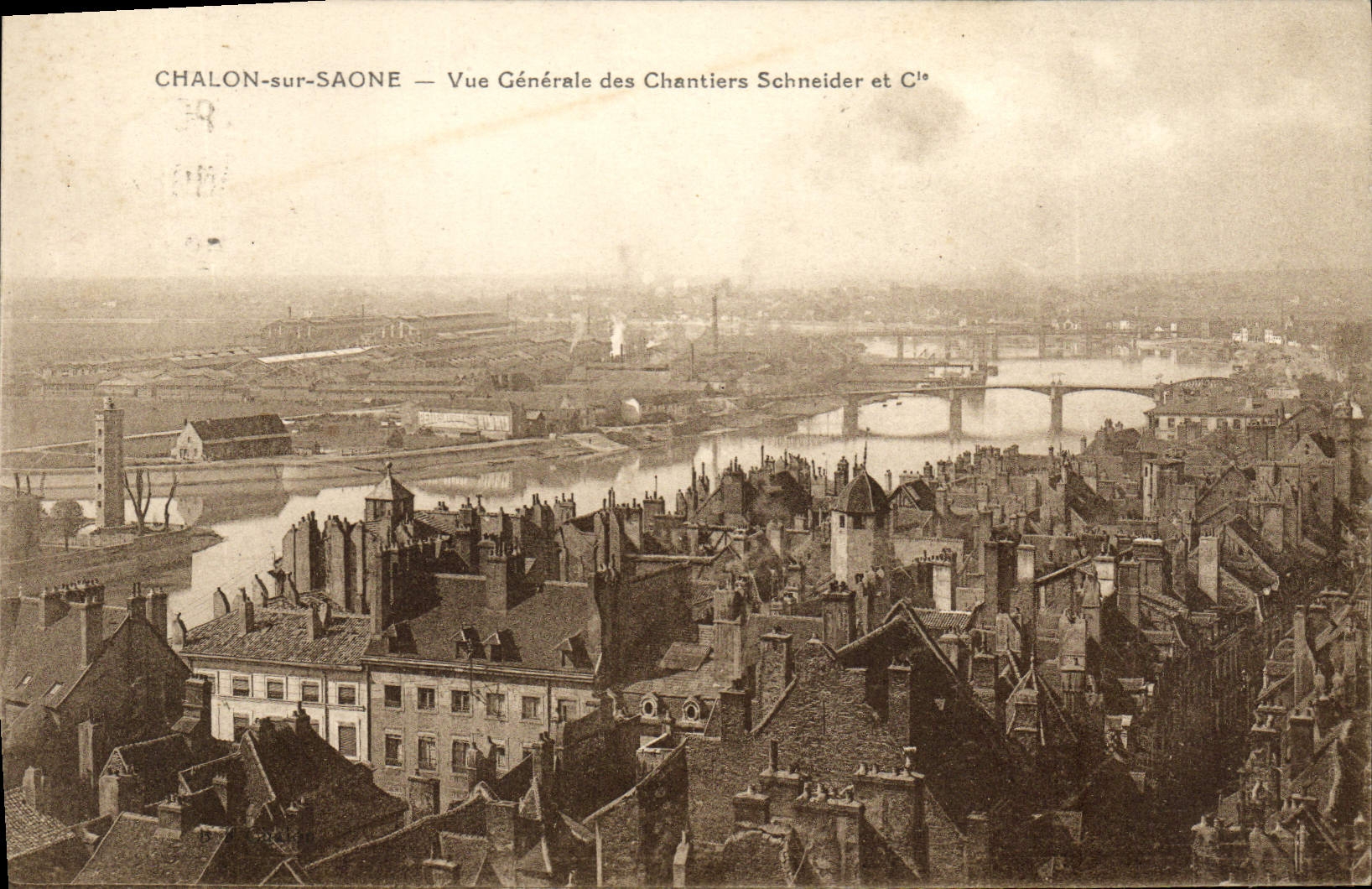 Chalon-sur-Saône — Vue Générale des Chantiers Schneider et C°