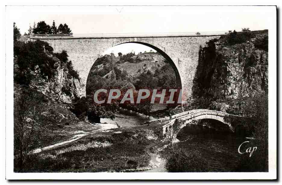 CPA Env D'Avallon Pierre Perthuis Les Deux Ponts Le Viaduc D'Une Seule Arche