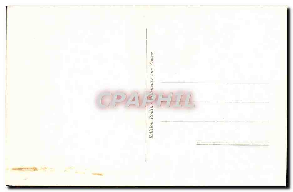Villeneuve-sur-Yonne — La porte de Joigny (extérieur) — Édition Rollin — Verso