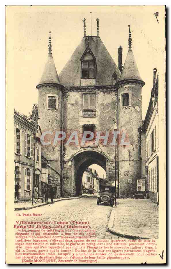 Villeneuve-sur-Yonne — Porte de Joigny (côté intérieur) — G. Paris-Bazire