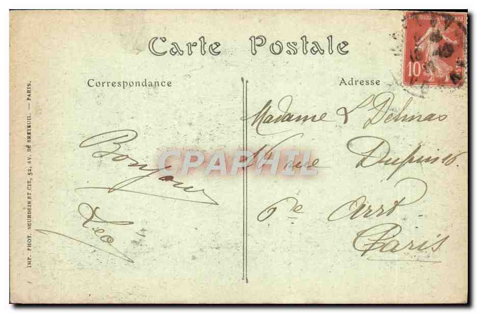 CPA Joigny Le Barrage D'Epizy Et La Cote Saint Jacques — Verso