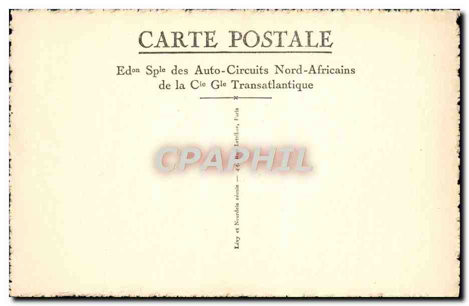 CPA Marrakech Porte Des Portugais Bab Aguenaou — Rückseite