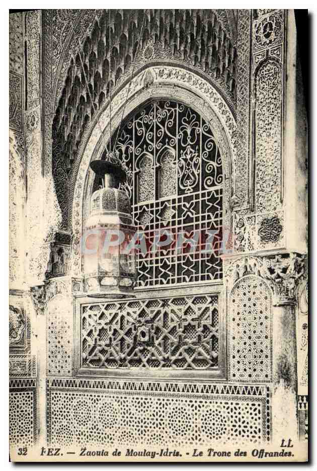CPA Fez Zaoula De Moulay Idris Le Trone Des Offrandes